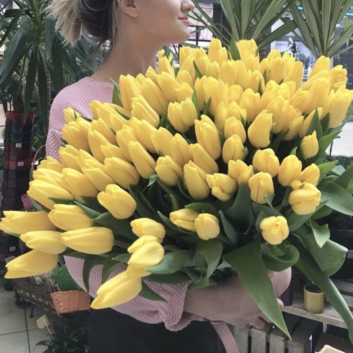 Желтые тюльпаны 